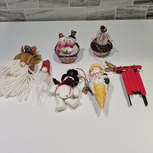 Lot of Christmas Decorations Snowmen Gnome Snowman